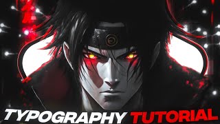 Complete Amv  Typography Part   Capcut Tutorial [upl. by Helfand]