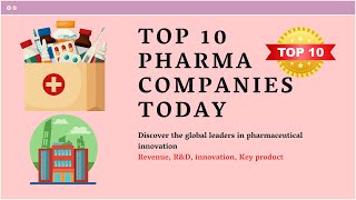 Top 10 Pharma Companies the global leaders in pharmaceutical Revenue RampD innovation Key product [upl. by Scriven]