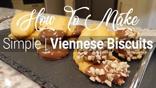 How To Make Simple Viennese Biscuits  3 Ingredients  Classic Buttery Biscuit  Woodkind Home [upl. by Zilada813]