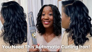 I TRIED THE InfinitiPRO Conair Curl Secret on my Type 4 Hair  NEXTLEVEL Automatic Curling Iron [upl. by Euqinemod]