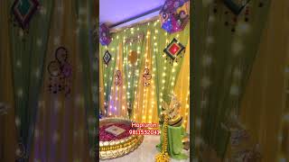 Terrace Wedding DecorationHaldi DecorationNet Decoration Idea for Wedding🧡viraltrendingshorts🧡 [upl. by Gnut289]