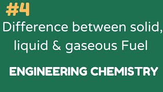 Difference between Solid Liquid amp Gas FuelENGINEERING CHEMISTRYengineeringchemistryengineering [upl. by Einned]