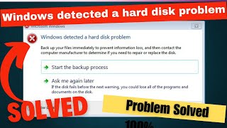 Windows Detected A Hard Disk Problem [upl. by Ikkim]