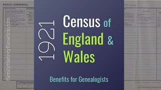 1921 UK Census onfindmypast  Benefits for Genealogists [upl. by Flemming]