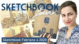 Sketchbook Tour sketchbook Fabriano 4 Disegno [upl. by Anyal]