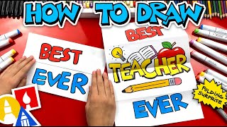 How To Draw The Best Teacher Ever Folding Surprise [upl. by Suiram]