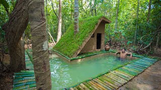 Building a Primitive House With the most Beautiful Around Bamboo Swimming Pool [upl. by Alper]