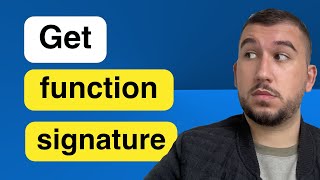 How to get Function Signature 4 bytes of Any Function in Solidity  3 Ways [upl. by Nylirek]