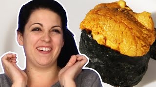 Americans Try うに Sea Urchin For The First Time [upl. by Therine]