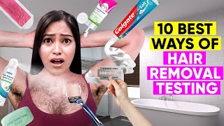 Testing Weird Methods of Hair Removal with Soap Colgate Spray Foam Powder BeanWax Its Shocking [upl. by Nnayrb327]