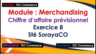 Merchandising  Chiffre daffaire prévisionnel Exercice 8 avec corrigé [upl. by Byran]