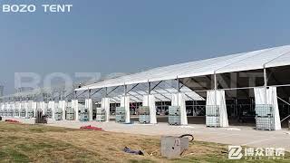 50x160 Meter Aluminum Structural Event Tent For Exhibition [upl. by Eartha]