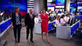 Linea diretta con Putin il presidente risponde ai russi in tv [upl. by Ameekahs427]