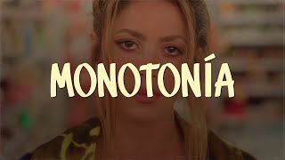 Shakira Ozuna  Monotonía Video LetraLyrics [upl. by Giesecke]