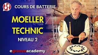 Cours de Batterie  Moeller Technic  Full Stroke Stade 2 [upl. by Ridan454]