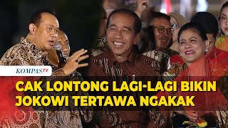 Kocak Cak Lontong Bikin Jokowi dan Iriana Tertawa Ngakak di Istana Berbatik [upl. by Inahteb948]