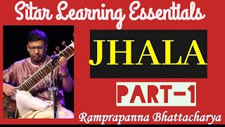 JHALA PART1  Sitar Learning Essentials  Lesson  29  Ramprapanna Bhattacharya [upl. by Oirretna]