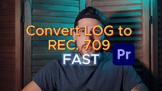 Convert LOG to Rec 709 in Adobe Premiere Pro with Auto Detect  Quick Color Space Fix [upl. by Filler]