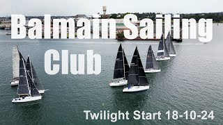 Balmain Sailing Club Twilight Start 181024 [upl. by Lehcear]