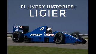 F1 Livery Histories LIGIER [upl. by Scrivings]