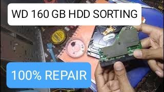 wd 160 gb hard disk repair  hardisk sorting problem  wd 160gb hard disk [upl. by Sylvia]