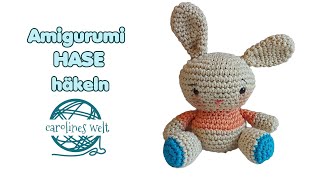 Hase  Osterhase häkeln Amigurumi Häkelanleitung für Anfänger [upl. by Abigale]