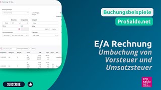 Wie erstelle ich die Umbuchungen von Vorsteuer und Umsatzsteuer in der EA Rechnung [upl. by Avek]