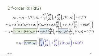 CBE 330 09 03  RungeKutta methods [upl. by Anait]