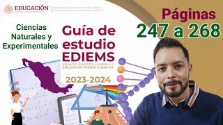 Guia Ediems 2023 Ciencias Naturales y Experimentales paginas 247 a 268 contestada [upl. by Ydnerb562]