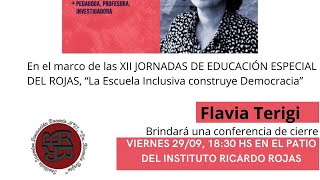 Flavia Terigi brindará una charla de cierre viernes 2909 desde las 1830 hs [upl. by Rap1]