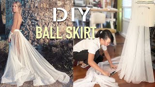 BALL SKIRT TUTORIAL  Removable Skirt [upl. by Saixela]