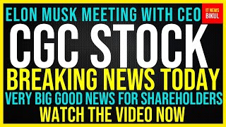 CGC Stock  Canopy Growth Corp Stock Breaking News Today  CGC Stock Price Prediction  CGC Stock [upl. by Aznarepse]