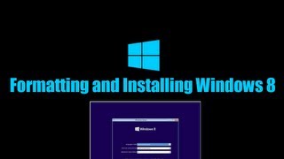 How To Format C DriveOS and Install Windows 8 [upl. by Bonucci]