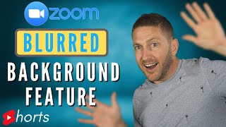 How to use Zoom NEW Blurred Background Shorts [upl. by Carola]