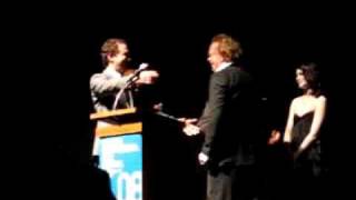 Darren Aronofsky  Mickey Rourke at The Wrestler at TIFF [upl. by Caldwell]