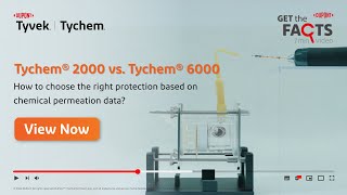 Permeation Performance Comparison Tychem® 2000 vs Tychem® 6000 [upl. by Akemad116]