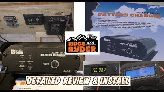 Ridge Ryder DCDC 20Amp charger detailed review and install [upl. by Quar268]