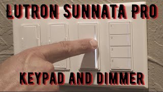 Sunnata Pro Dimmer and Switch for RadioRA 3 System by Lutron [upl. by Ahsyia]