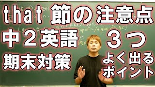 【中2英語】that節のテストで気をつけるポイント3つ【期末対策】【ニューホライズン】【Unit2】 [upl. by Aciria972]