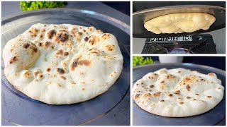 Tandoori Naan On Tawa  Best Ever Tandoori Roti without yeast amp Tandoor 🙂 [upl. by Akinit357]