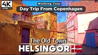 4K HELSINGØR ELSINORE OLD TOWN DENMARK  HOME OF HAMLET WALKING TOUR [upl. by Ahsilif]