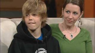 Justin Bieber  First time on Television  100 Huntley Street [upl. by Pandich]