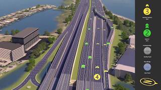 Westshore Interchange Design Animation [upl. by Koziarz]