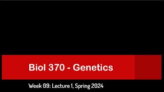 CSULB Spring 2024 Biol 370  Week 9 Lecture 1 [upl. by Kirtley738]