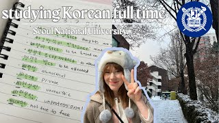 language school diaries 📚🇰🇷  studying Korean at Seoul National University vlog [upl. by Atalie627]