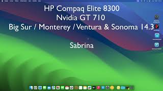 HP Compaq Elite 8300 MacOS Sonoma 143 [upl. by Zeculon]