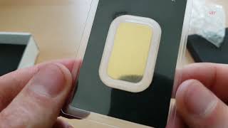 Argor Heraeus Gold Bar 10g  Unboxing [upl. by Ayek]