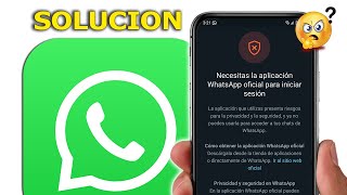 COMO Solucionar el ERROR de WHATSAPP PLUS 2024 ✅ Bien Explicado [upl. by Ahsiuqram]