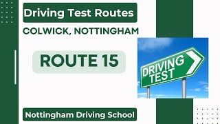 Colwick Driving Test Centre Nottingham  Driving Test Routes Route 15 [upl. by Standush]