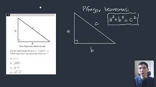 Pifagor teoremasi  Digital SAT Math [upl. by Fabrienne777]